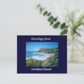 Carlsbad Beach - Postcard Postkarte (Stehend Vorderseite)
