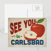 Carlsbad California Apple - Vintage Travel Postkarte (Vorne/Hinten)