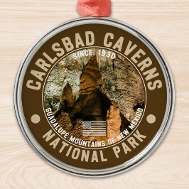 Carlsbad Caverns in New Mexico Ornament Aus Metall