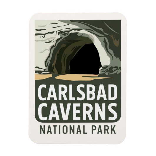 Carlsbad Caverns National Park Geschenk oder Souve Magnet (Vertikal)