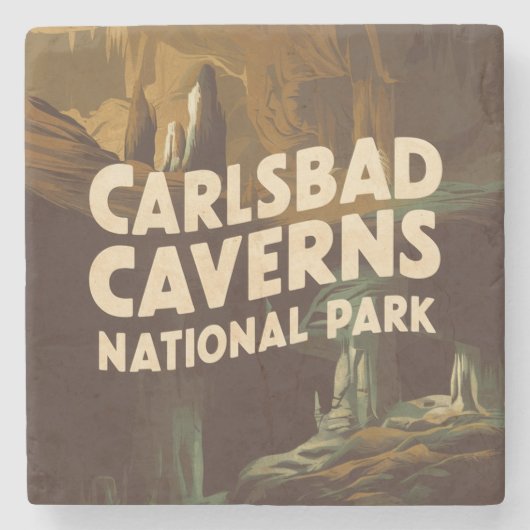 Carlsbad Caverns National Park Höhle Steinuntersetzer (Vorderseite)