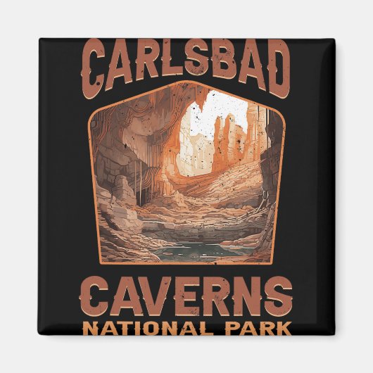Carlsbad Caverns National Park New Mexico Nature H Magnet (Vorne)