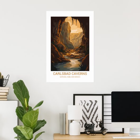 Carlsbad Caverns National Park New Mexico USA Poster (Heimbüro)