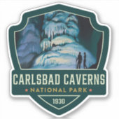 Carlsbad Caverns Nationalpark Aufkleber (Vorderseite)