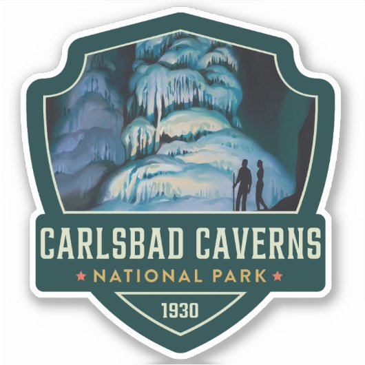 Carlsbad Caverns Nationalpark Aufkleber (Vorderseite)