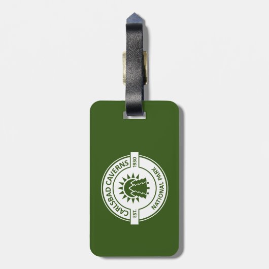 Carlsbad Caverns Nationalpark Gepäckanhänger (Rückseite vertikal)