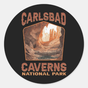 Carlsbad Caverns Nationalpark New Mexico Natur H Runder Aufkleber