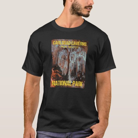 Carlsbad Caverns Nationalpark New Mexico Poster T-Shirt (Vorderseite)