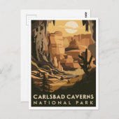 Carlsbad Caverns Nationalpark New Mexico Postkarte (Vorne/Hinten)