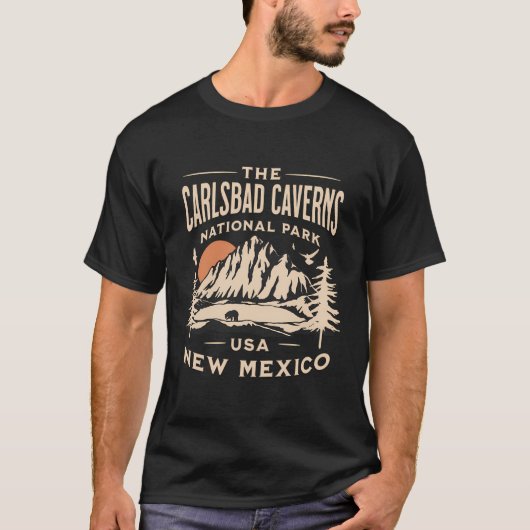 Carlsbad Caverns Nationalpark New Mexico Wandern T-Shirt (Vorderseite)