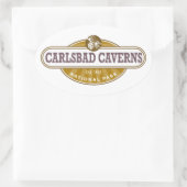 Carlsbad Caverns Nationalpark Ovaler Aufkleber (Tasche)