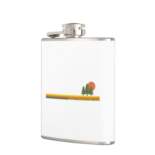 Carlsbad Caverns Nationalpark Pine Trees Sun Flachmann (Links)