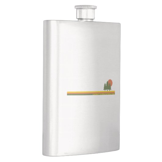 Carlsbad Caverns Nationalpark Pine Trees Sun Flachmann (Rechts)