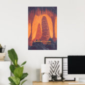 Carlsbad Caverns Nationalpark Reiseplakat Poster (Heimbüro)