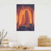Carlsbad Caverns Nationalpark Reiseplakat Poster (Küche)