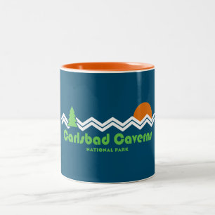 Carlsbad Caverns Nationalpark Retro Zweifarbige Tasse