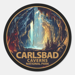 Carlsbad Caverns Nationalpark Runder Aufkleber