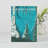 Carlsbad Caverns Nationalpark Vintag Feiertagskarte (Stehend Vorderseite)