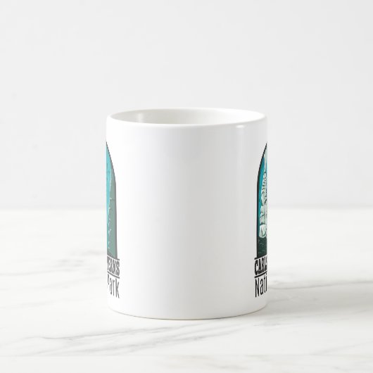 Carlsbad Caverns Nationalpark Vintag Kaffeetasse (Mittel)
