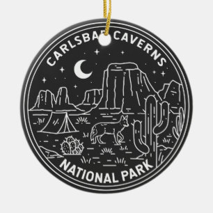 Carlsbad Caverns Nationalpark Vintag Keramik Ornament