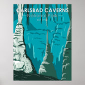 Carlsbad Caverns Nationalpark Vintag Poster (Vorne)