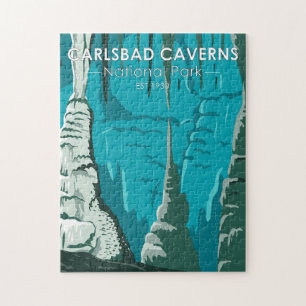 Carlsbad Caverns Nationalpark Vintag Puzzle