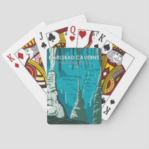 Carlsbad Caverns Nationalpark Vintage Spielkarten
