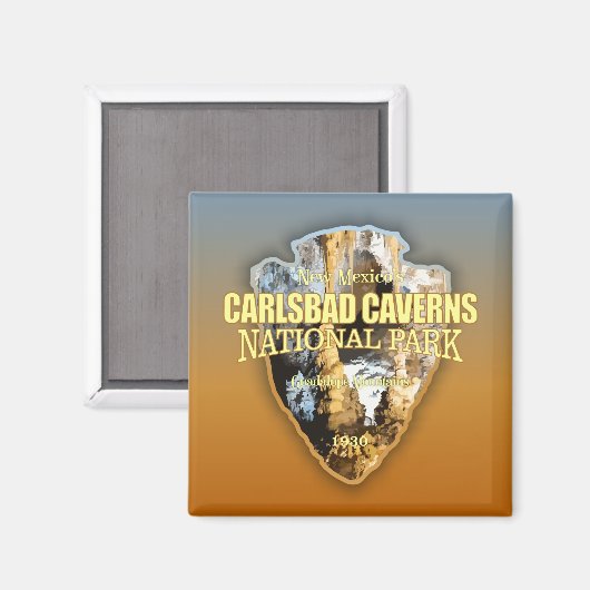 Carlsbad Caverns NP (arrowhead) Magnet (Vorderseite/Rückseite)