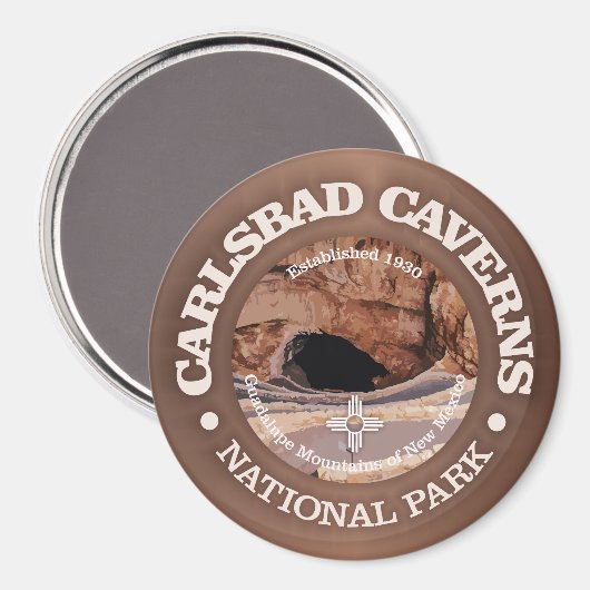 Carlsbad Caverns NP (rd) 2 Magnet (Vorderseite/Rückseite)