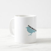 Carlsbad Caverns Spottdrossel Park Logo Kaffeetasse (Vorderseite Links)