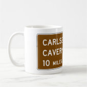 Carlsbad Caverns Zeichen Kaffeetasse (Links)