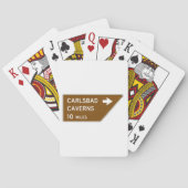 Carlsbad Caverns Zeichen Spielkarten (Rückseite)
