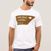 Carlsbad Caverns Zeichen T-Shirt (Vorderseite)