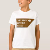 Carlsbad Caverns Zeichen T-Shirt (Vorderseite)