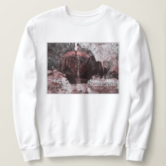 CARLSBAD CAVERS - NEUE MEXIKO-WASSERFARBE SWEATSHIRT (Design vorne)