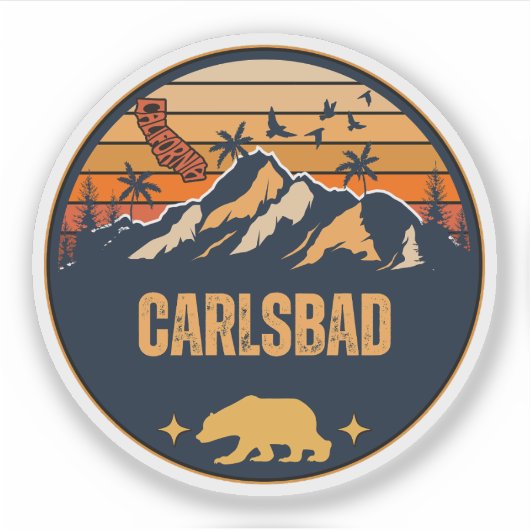 Carlsbad, Kalifornien Aufkleber (Vorderseite)