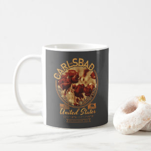 CARLSBAD KALIFORNIEN - CARLSBAD BLUMENFELDER KAFFEETASSE
