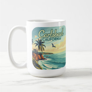 Carlsbad Kalifornien San Diego Beach Vintage Kaffeetasse