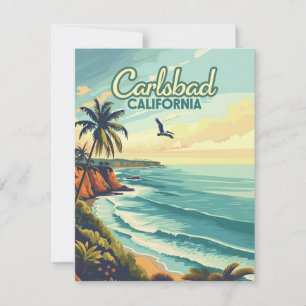 Carlsbad Kalifornien San Diego Strand Vintage Kart