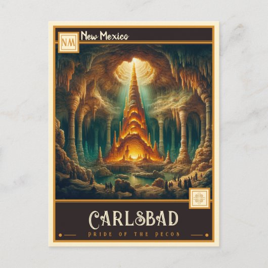 Carlsbad, New Mexico | VINTAG Postkarte (Vorderseite)