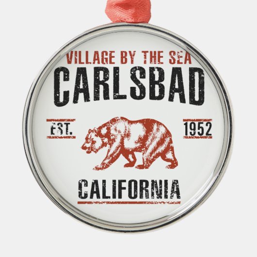 Carlsbad Ornament Aus Metall (Vorne)