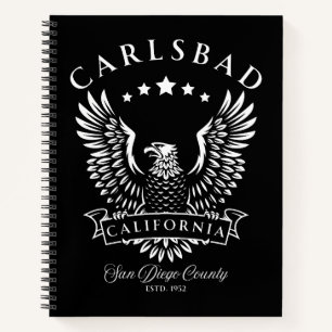 Carlsbad San Diego County Kalifornien Vintage Eagl Notizblock