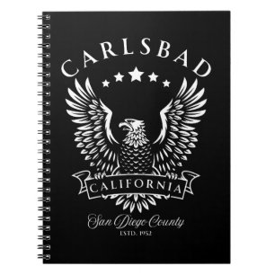 Carlsbad San Diego County Kalifornien Vintage Eagl Notizblock