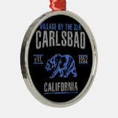 Carlsbad Silbernes Ornament (Rechts)