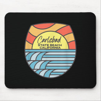 Carlsbad Staat Beach California Ca Beach Lover Sun Mousepad