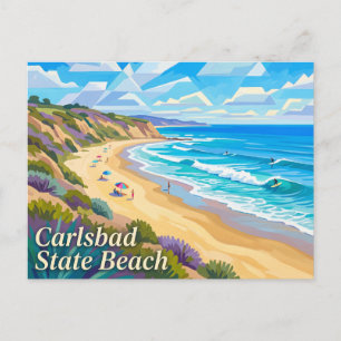 Carlsbad State Beach Kalifornien Postkarte