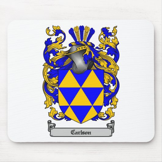 CARLSON-FAMILIENWAPPEN - CARLSON-WAPPEN MOUSEPAD (Vorne)