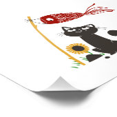 Carlstromer Happy Cat - Wählen Sie die Hintergrund Fotodruck (Ecke)