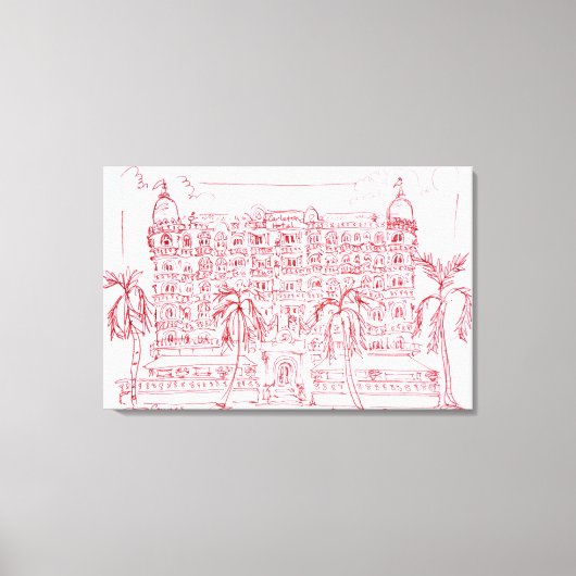 Carlton Hotel, Cannes, Frankreich Leinwanddruck (Vorderseite)