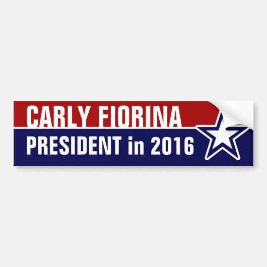 Carly Fiorina 2016 Autoaufkleber (Vorne)